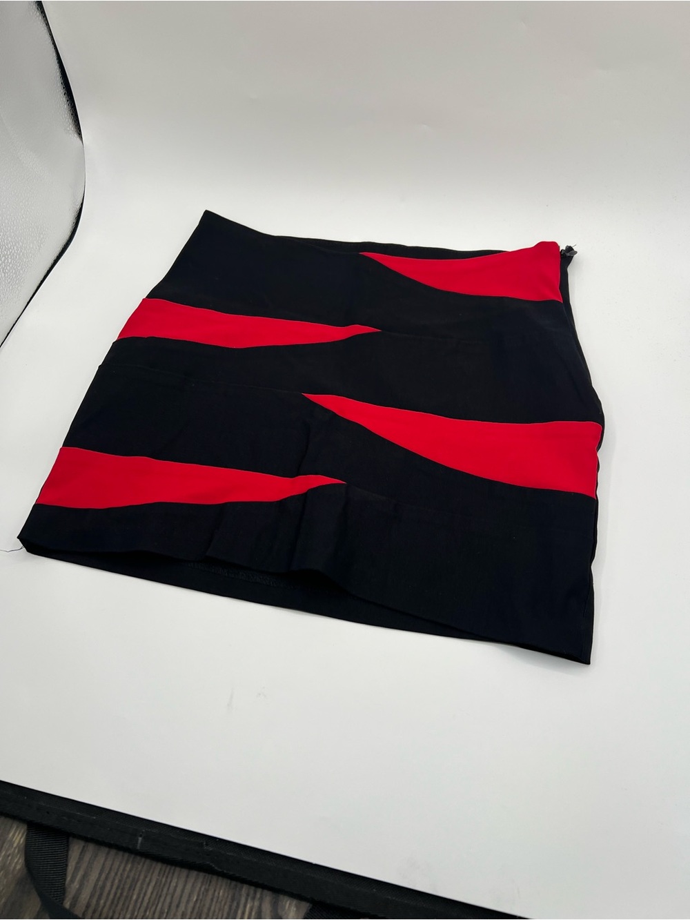 Top 10 Red and Black Stretch Mini Skirt